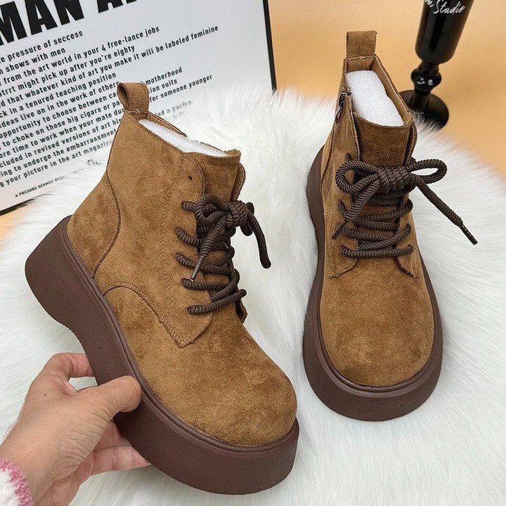 Damen Modische und bequeme Schnürstiefeletten Echo Archiv
