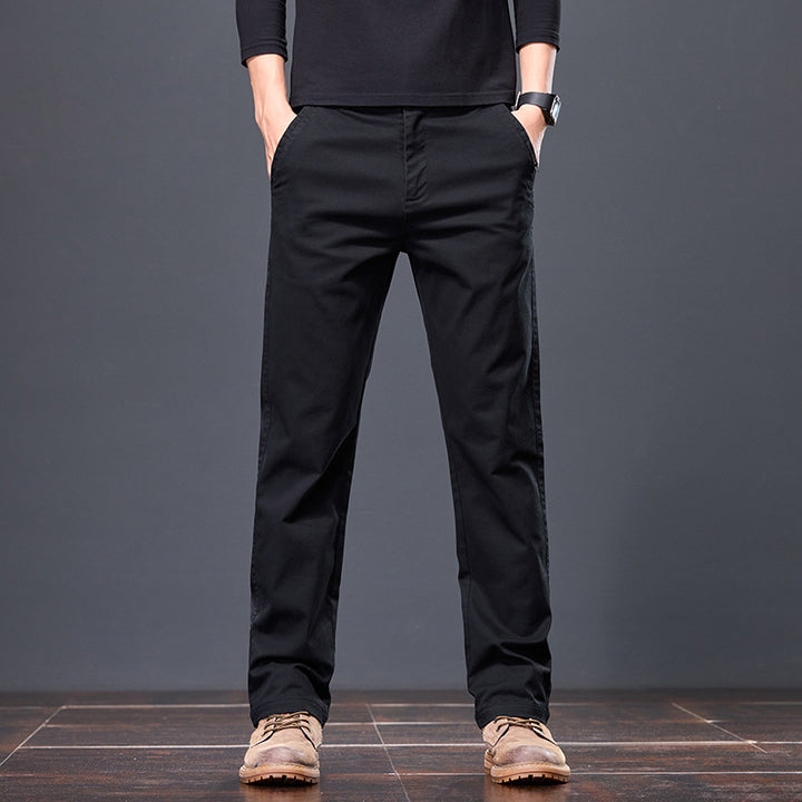Herren bequeme Chinohose mit elastischem Bund und praktischen Taschen Echoarchiv