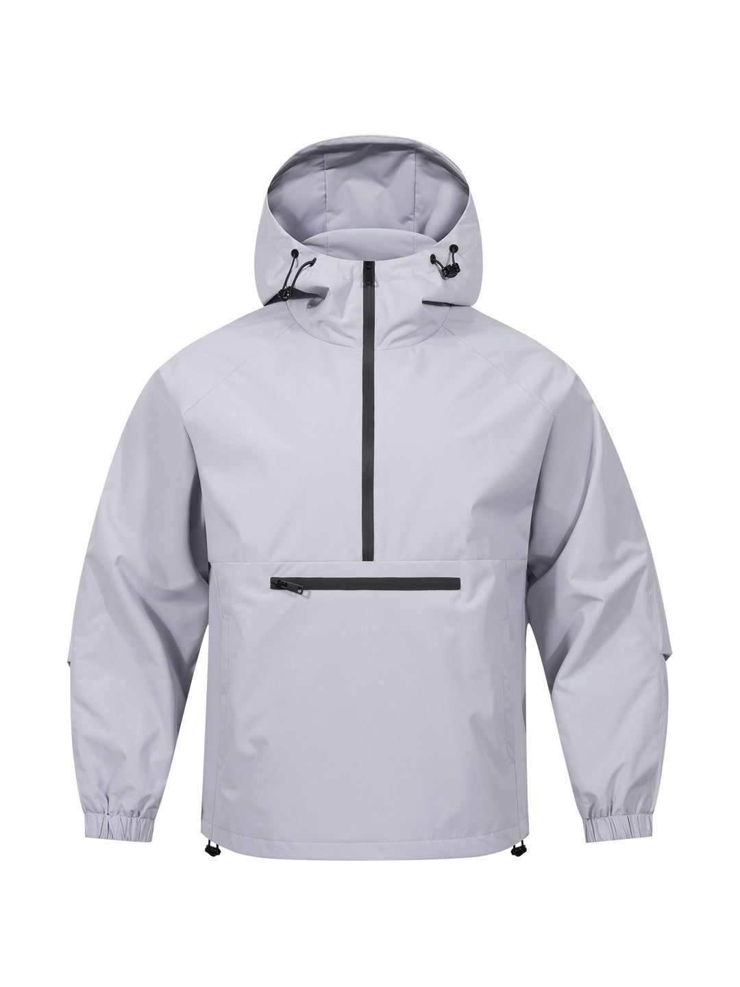 Herren Wind- und Wasserabweisende Anorak-Pulloverjacke mit Halbreißverschluss und Kängurutasche Echoarchiv