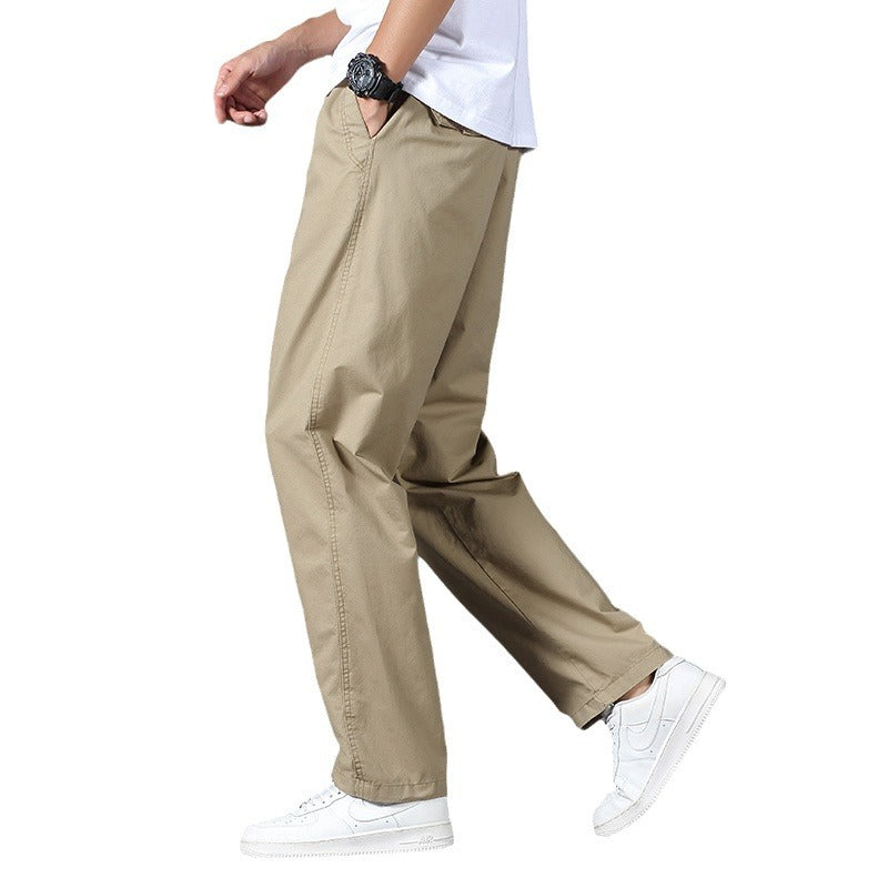 Herren Legere Relaxed-Fit Chinohose aus Baumwollmix mit elastischem Bund Echo Archiv