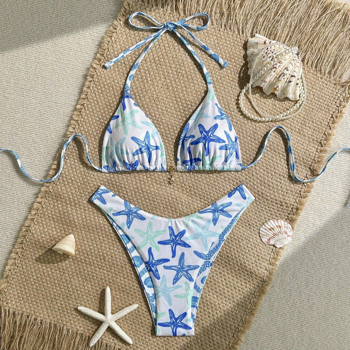 Damen Triangel-Bikini mit maritimen Sternenmotiv Echo Archiv
