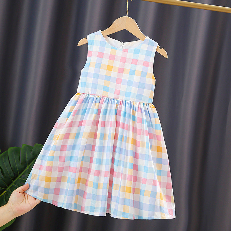 Mädchen Sommerkleid mit kariertem Design Echo Archiv