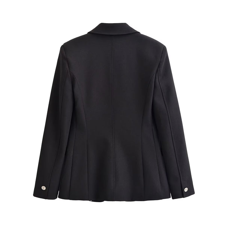 Damen Zeitloser Tailored-Blazer mit Ein-Knopf‑Verschluss, Reverskragen und Pattentaschen Echo Archiv