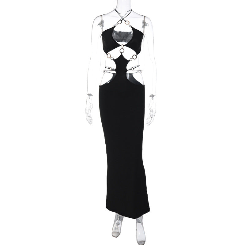 Damen Elegantes Maxikleid mit ausgefallenem Cut-Out-Design Echo Archiv