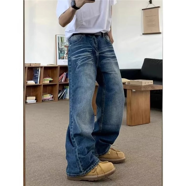 Herren weite Jeans mit lässigem Schnitt Echoarchiv