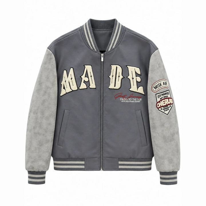 Damen Modische Freizeit-Bomberjacke Echo Archiv