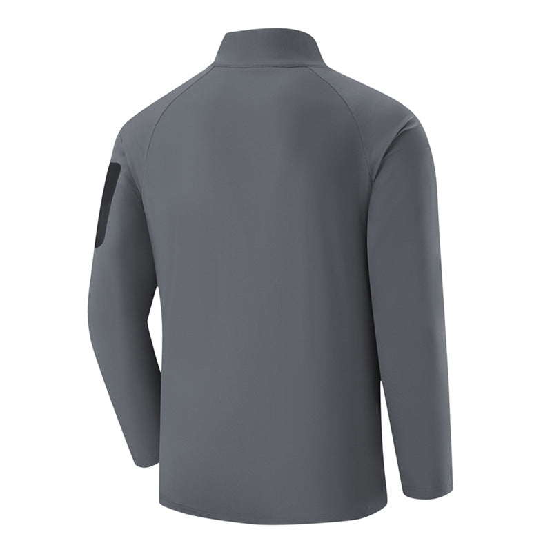 Herren Atmungsaktives Funktions-Langarmshirt mit Stehkragen, 1/4-Reißverschluss und Ärmel-Utility-Tasche Echo Archiv