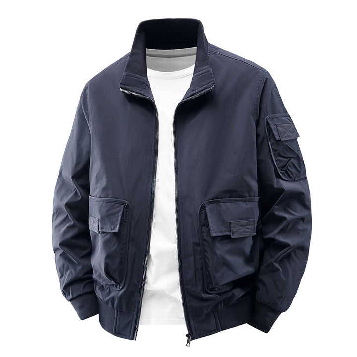 Herren praktische Bomberjacke mit Taschen Echo Archiv