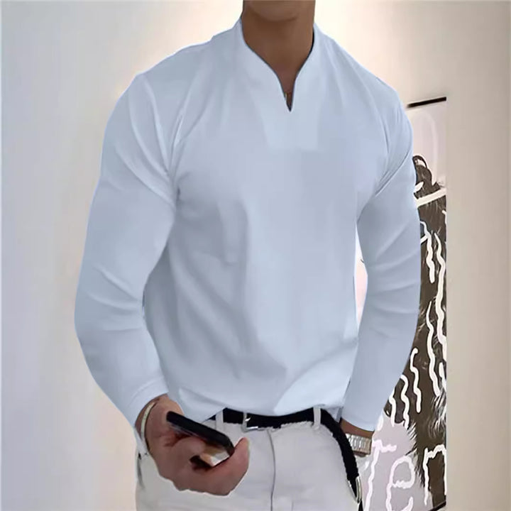 Herren Lässiges Langarmshirt Echo Archiv