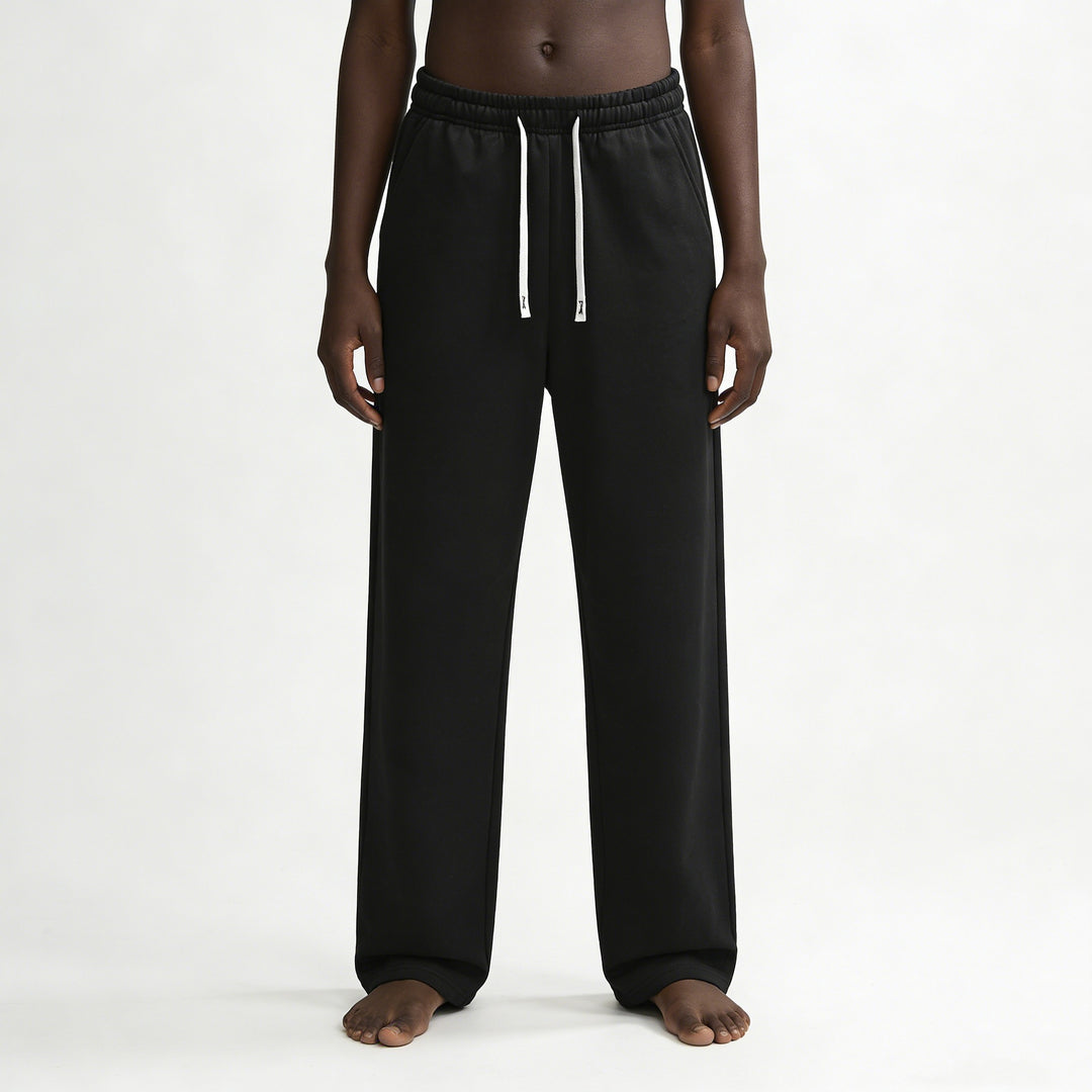 Herren Relaxed-Fit French-Terry Loungehose mit hohem Komfortbund und geradem Bein Echo Archiv