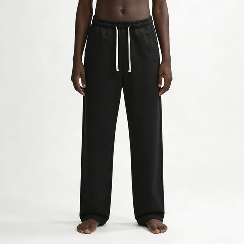 Herren Relaxed-Fit French-Terry Loungehose mit hohem Komfortbund und geradem Bein Echo Archiv