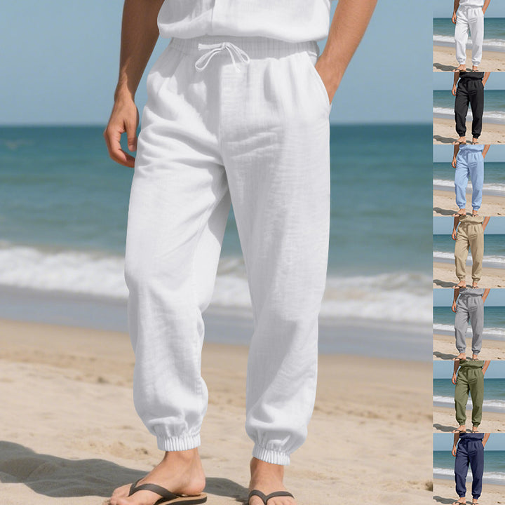 Herren Freizeit Jogginghose mit elastischem Bund und seitlichen Taschen Echoarchiv