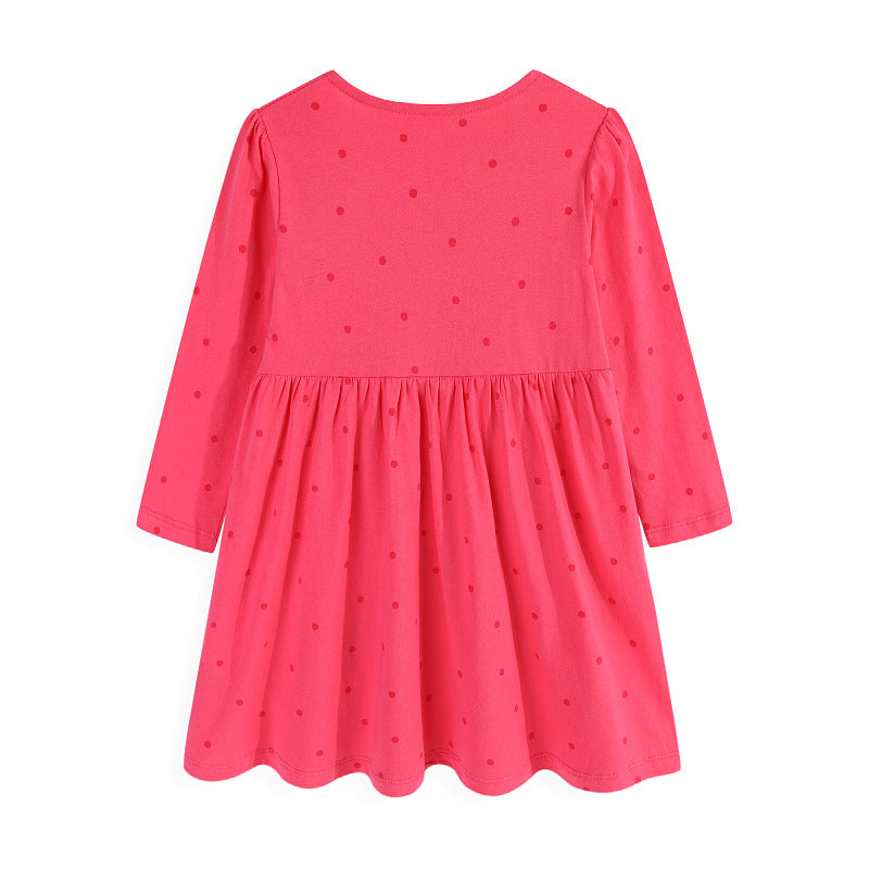 Mädchen Kleid mit bunten Einhorn- und Blumenstickereien Echo Archiv