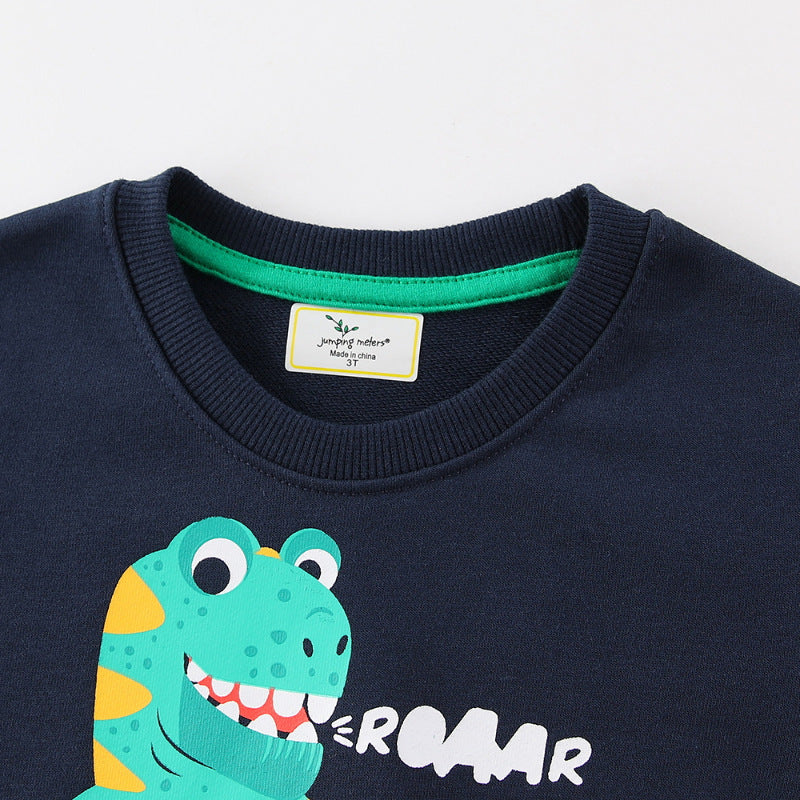 Jungen Sweatshirt mit lustigem Dinosaurier-Motiv Echo Archiv