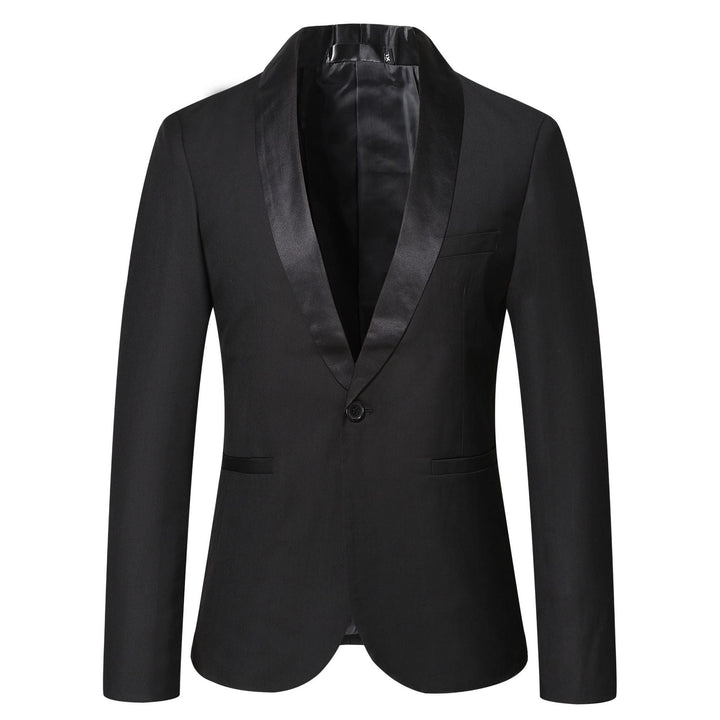 Herren eleganter Smoking-Blazer mit schickem Satinrevers Echoarchiv