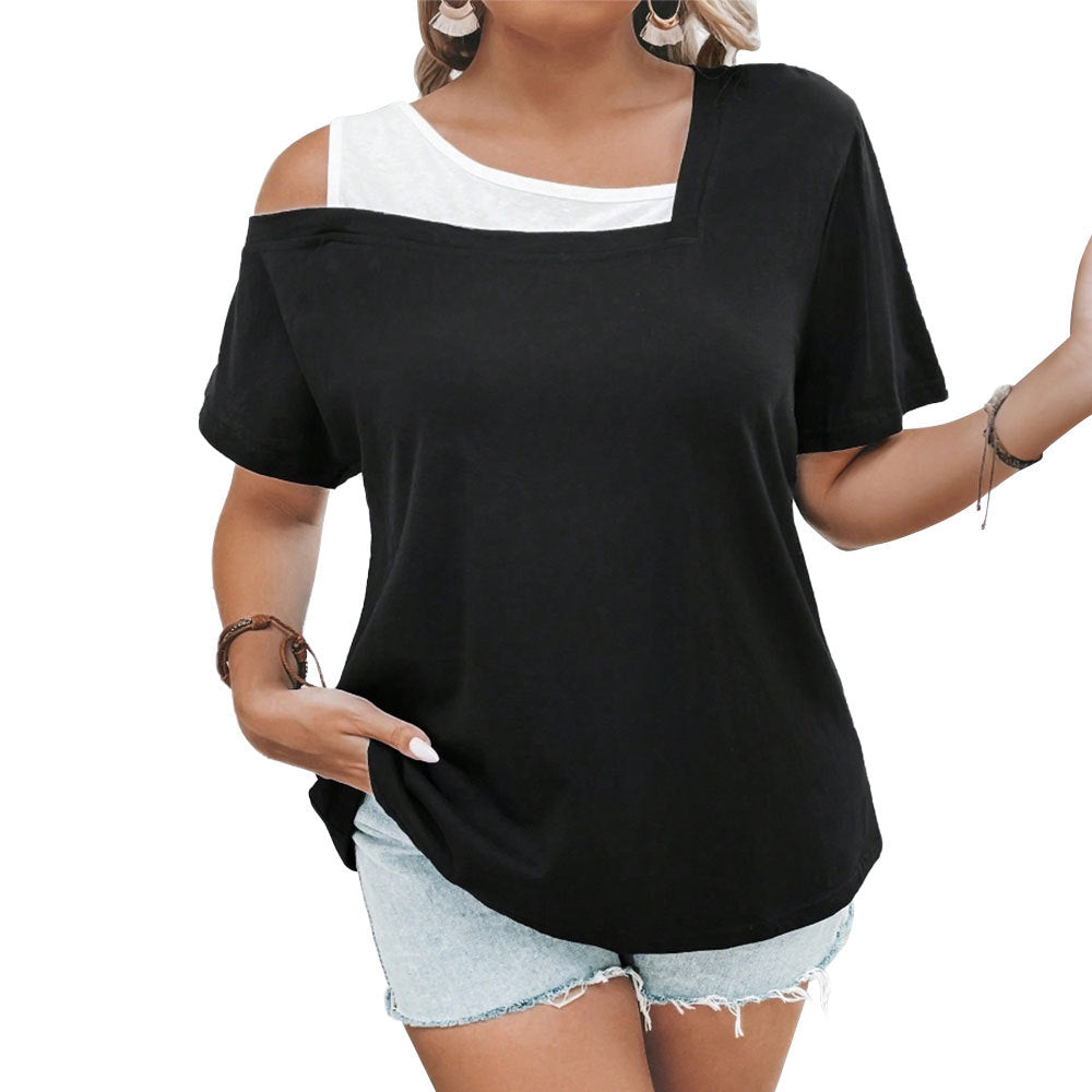 Damen lässiges Oberteil mit Cut-Out und asymmetrischem Schnitt Echo Archiv