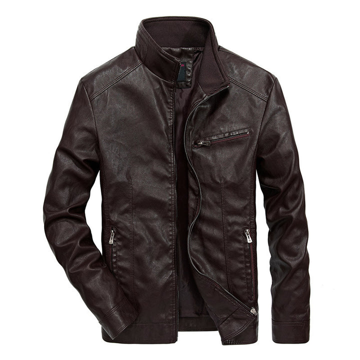 Herren Legere Lederjacke Echo Archiv