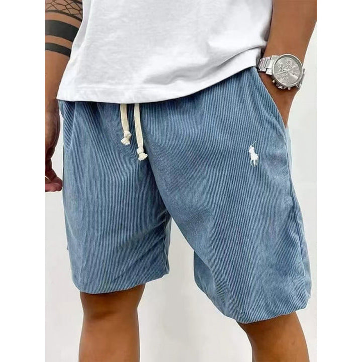 Herren Freizeithose aus weichem Baumwoll-Mix mit Gummizug DMCA do not reactivate – Sorevano