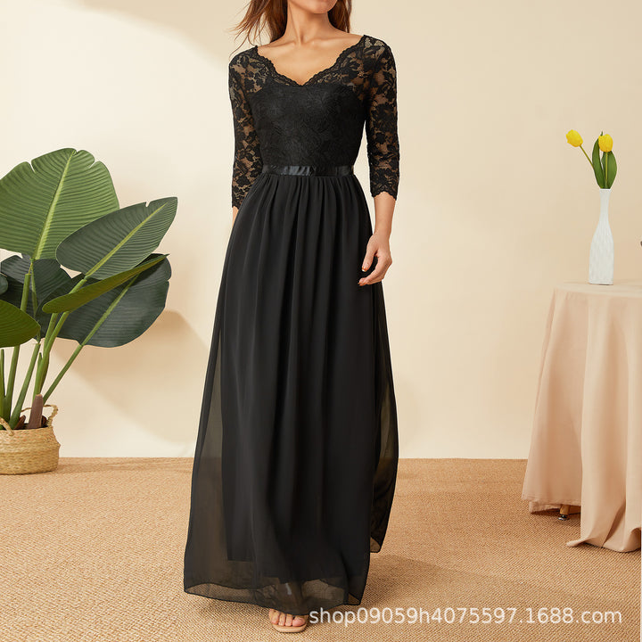 Damen elegantes Spitzenkleid Echo Archiv