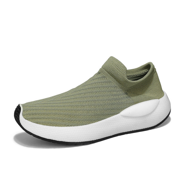Unisex gestrickte Schlupfsneaker mit sockenähnlichem Schaft, gepolstertem Komfortfußbett und reaktiver EVA‑Zwischensohle – Norré