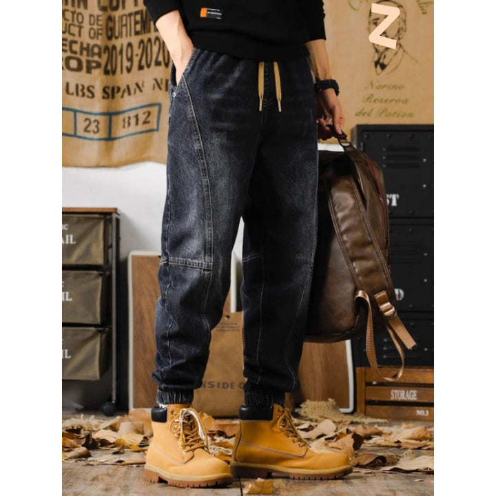 Herren Komfortable Denim Jogginghose Echo Archiv