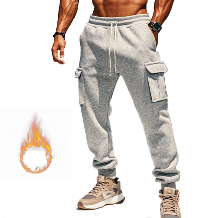 Herren Thermo-Cargo-Jogger mit Fleecefutter, tapered Schnitt & Mehrfachtaschen – Bravaro