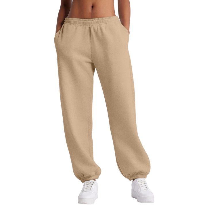 Damen schmale High‑Waist Sweat-Jogginghose mit hohem Komfortbund, verstellbarem Kordelzug und elastischen Knöchelbündchen – Avérine