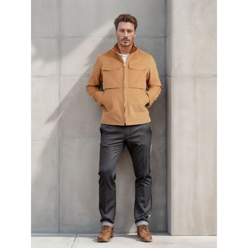 Herren modische Freizeitjacke mit funktionalen Taschen Echoarchiv