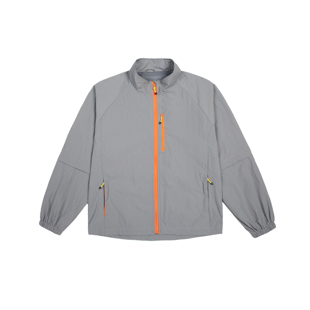 Herren leichte Ripstop-Überzugsjacke mit Stehkragen, Brusttasche und elastischen Bündchen Echoarchiv