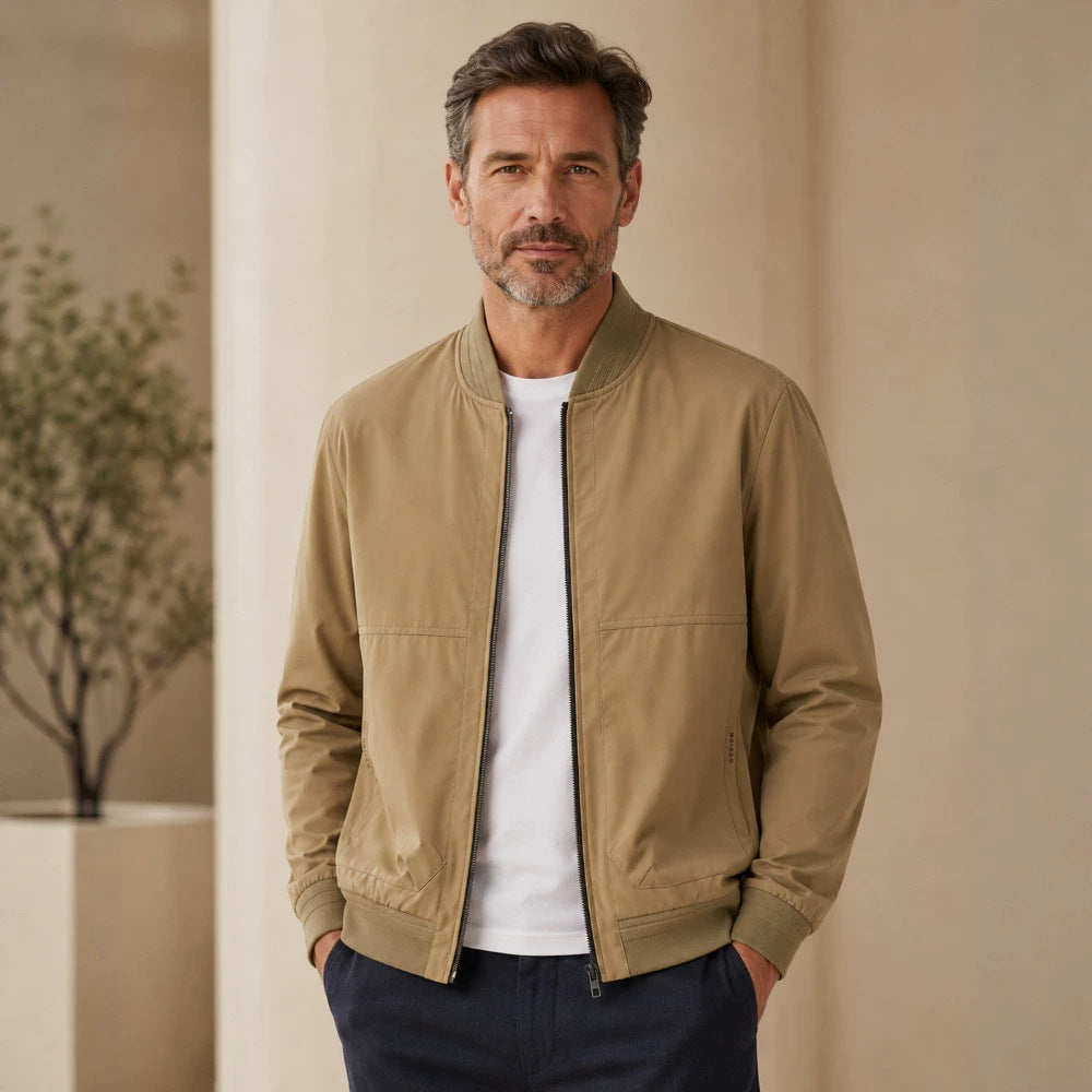 Herren Lässige Übergangsjacke mit Reißverschluss Echo Archiv