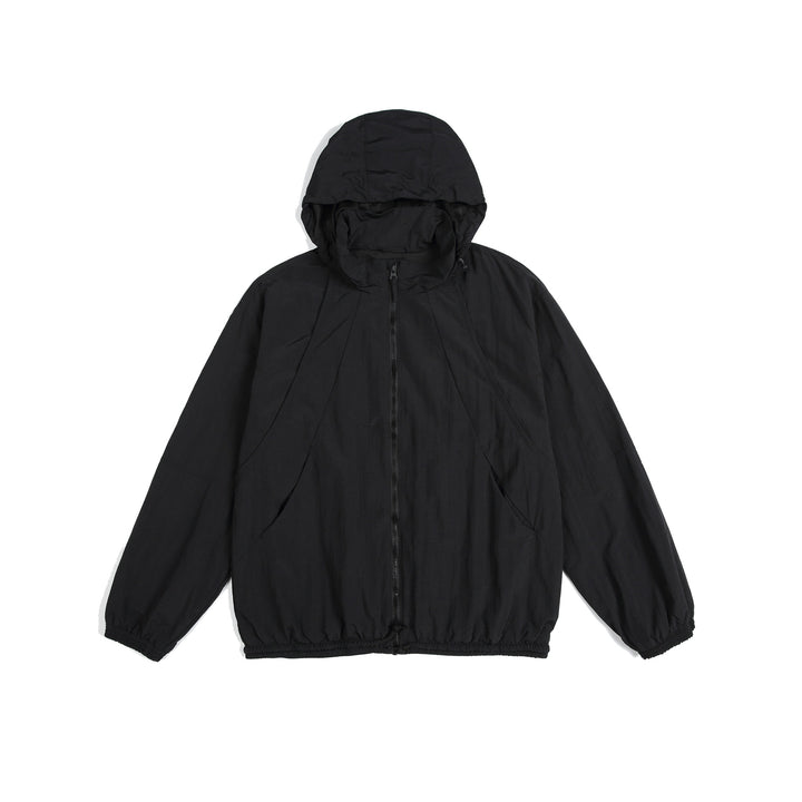 Unisex Leichte Kapuzenjacke im Oversize-Parka-Stil mit Tunnelzugbund Echoarchiv