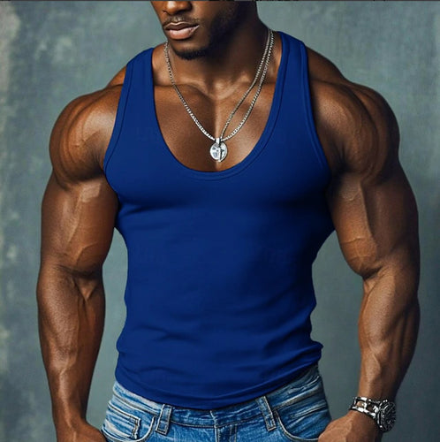 Herren Sportliches Muskelshirt mit breiten Trägern Echoarchiv