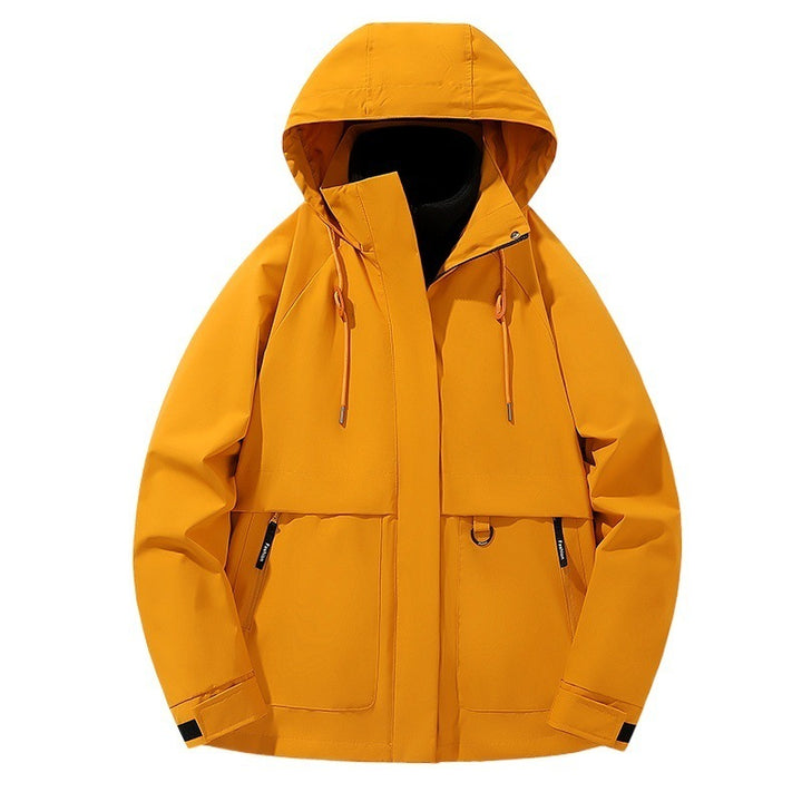 Herren Funktionsjacke mit verstellbarer Kapuze und praktischen Taschen Echoarchiv