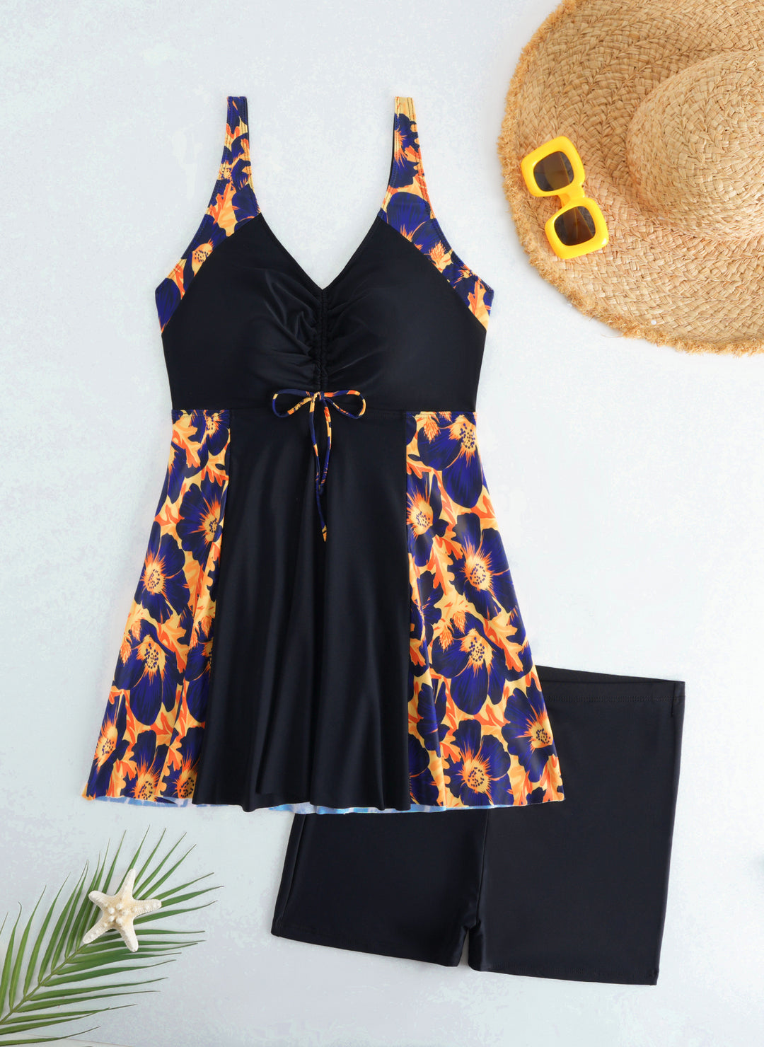 Damen Strandkleid Badeanzug mit elegantem Leopardenmuster Echo Archiv