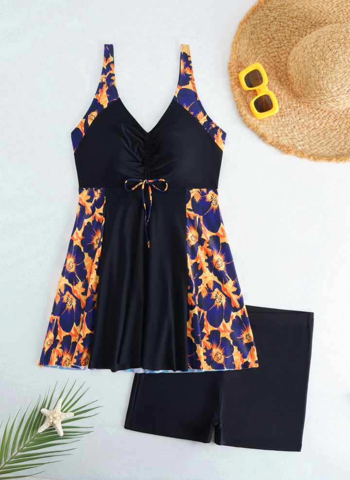 Damen Strandkleid Badeanzug mit elegantem Leopardenmuster Echo Archiv