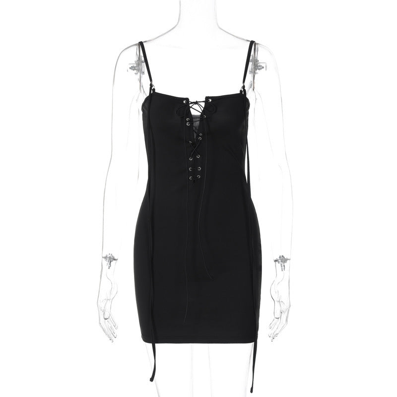 Damen Seduktives Bodycon-Kleid mit Schnürung Echo Archiv