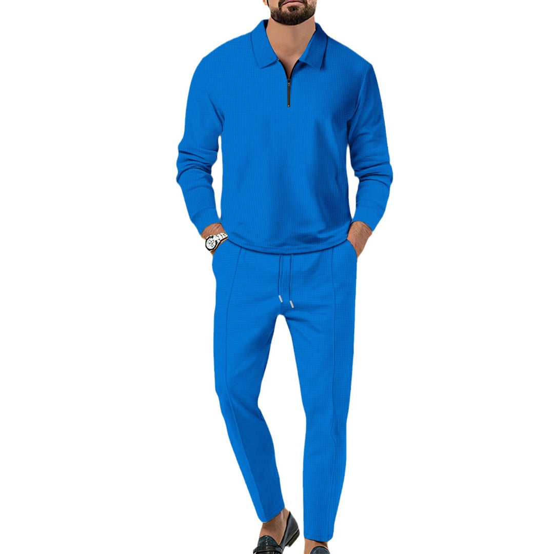 Herren sportliches Freizeit-Set aus atmungsaktivem Material und modernem Reißverschluss Echoarchiv