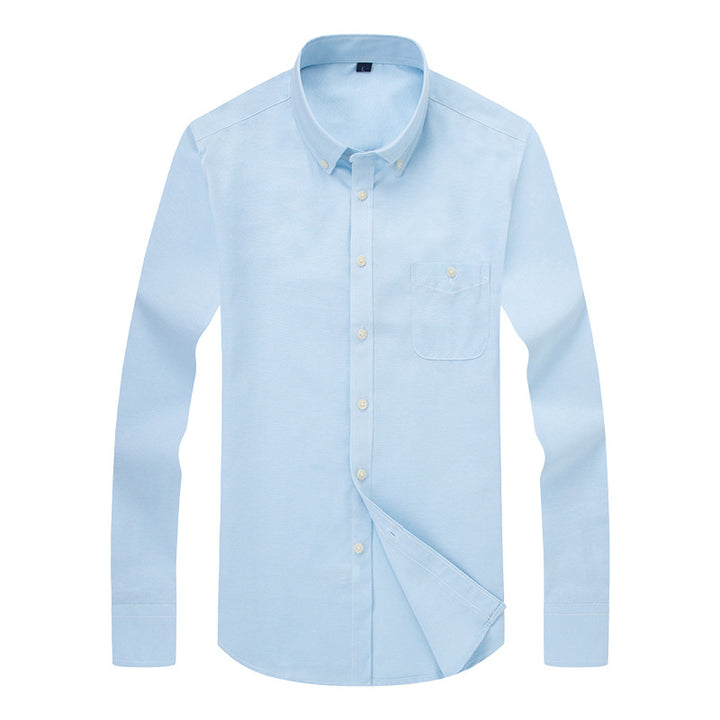 Herren Business-Hemd mit Button-Down-Kragen und Brusttasche Echoarchiv