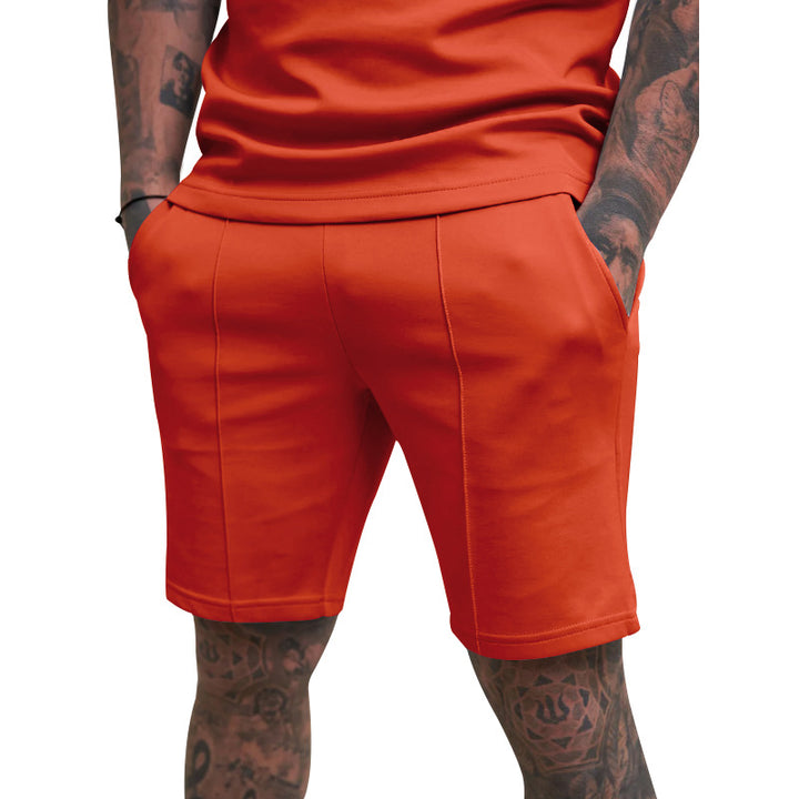 Herren sportliche Shorts mit funktionalen Eingrifftaschen und verstellbarem Bund Echoarchiv