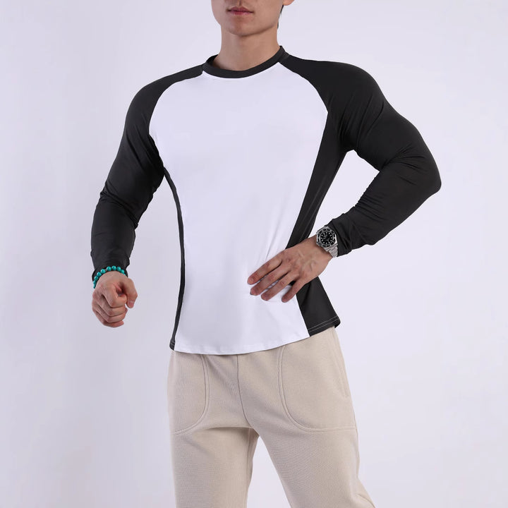 Herren Sport-Langarmshirt mit atmungsaktiven Einsätzen und ergonomischem Schnitt Echoarchiv