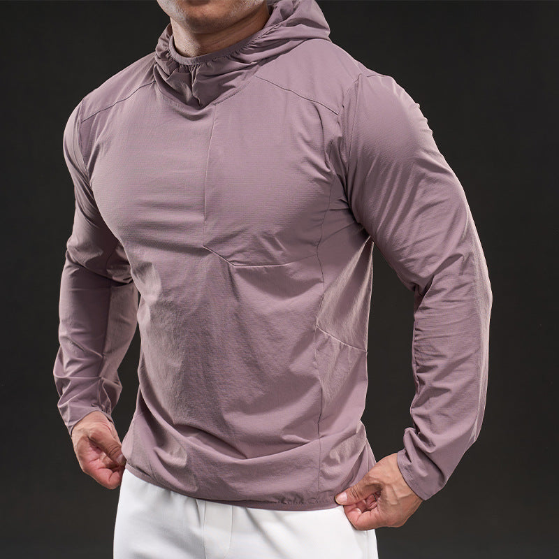 Herren Atmungsaktives Langarm-Shirt mit Kapuze Echoarchiv