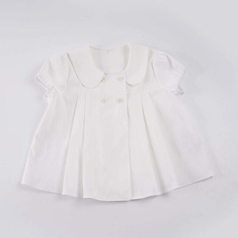 Damen Bluse mit raffinierter Knopfleiste und verspielten Puffärmeln Echo Archiv
