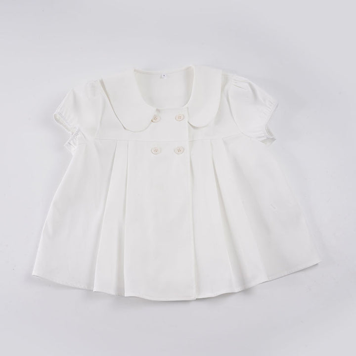 Damen Bluse mit raffinierter Knopfleiste und verspielten Puffärmeln Echo Archiv