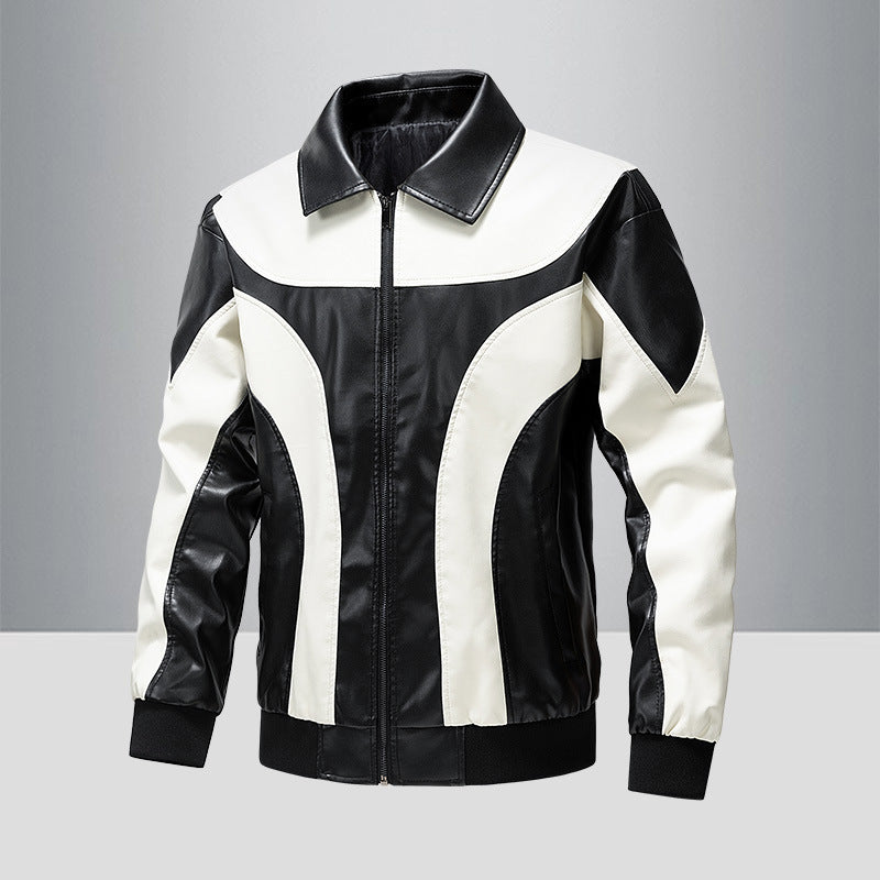 Herren Sportliche Kunstlederjacke Echo Archiv