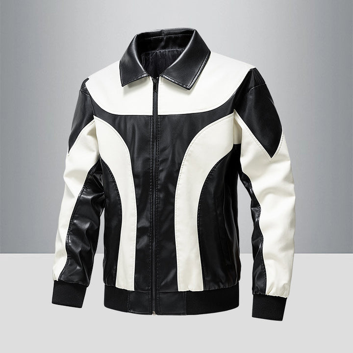 Herren Sportliche Kunstlederjacke Echo Archiv