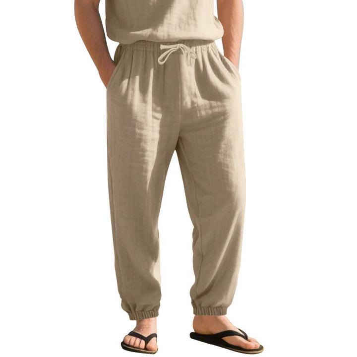 Herren Bequeme Alltagshose mit elastischem Bund und Taschen Echoarchiv