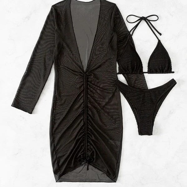 Damen Strandkleid mit elegantem Wickeldesign Echo Archiv