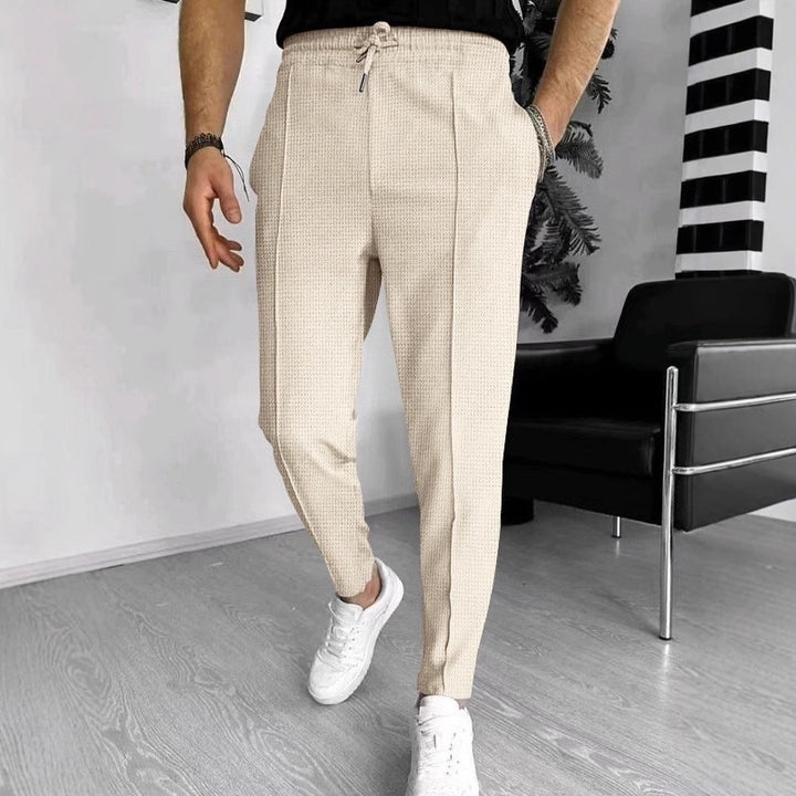 Herren Jogginghose mit elastischem Bund und stylischem Strukturdesign Echoarchiv