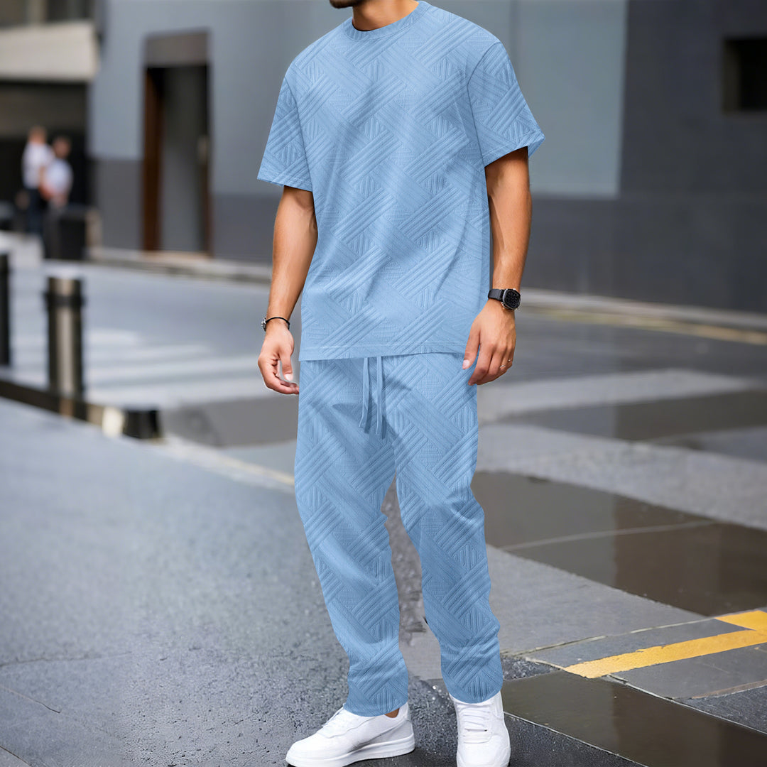 Herren lässiger Freizeitlook mit strukturierter Oberfläche Echoarchiv