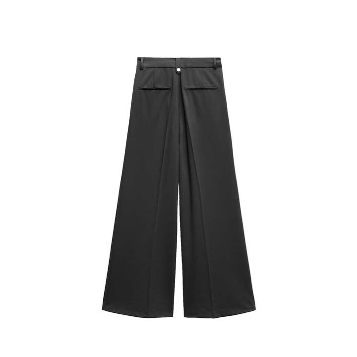 Damen elegante weite Hosen mit hoher Taille und Faltenwurf Echo Archiv